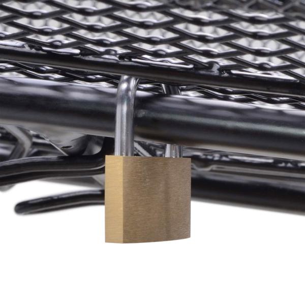 Vorhängeschloss klein - 3 Schlüssel inklusive - Diebstahlschutz für Velokörbe Türen & Keller - 4mm Bügelstärke - Verchromter Stahl - Witterungsbeständig