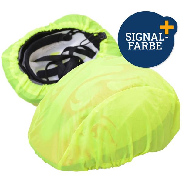 Universal-Regenschutz für Velohelme – neongelb, wasserdicht, windfest & leicht – schützt vor Regen & Schmutz, für Fahrradpendler & Outdoor-Abenteuer