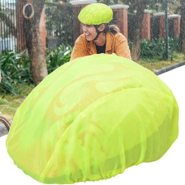 Universal-Regenschutz für Velohelme – neongelb, wasserdicht, windfest & leicht – schützt vor Regen & Schmutz, für Fahrradpendler & Outdoor-Abenteuer