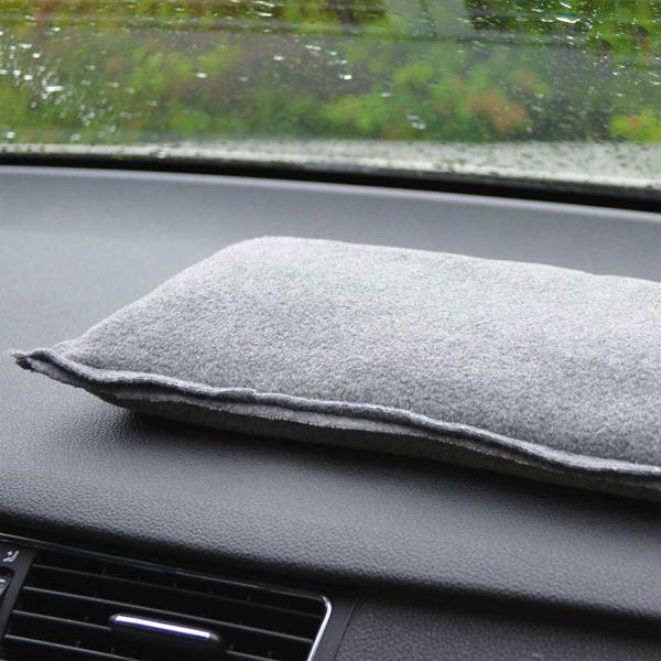 3er-Set Luftentfeuchter mit Silica Gel 1kg - Wiederverwendbar für Auto & Schränke gegen Feuchtigkeit, Schimmel, Gerüche - Grau - bis 500g Aufnahme