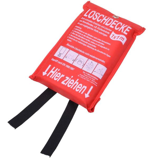 Hochwertige Feuerlöschdecke 1m² - 100% Fiberglas, effektiver Brandschutz, erstickt Brände schnell, sichere und wirkungsvolle Notfallausrüstung