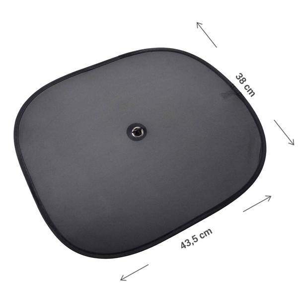 2er-Set Sonnenschutz für Autoscheiben - Umfassender Blendschutz gegen UV-Strahlung & Hitze - Universell passend 38x43,5 cm - Mit Saugnäpfen