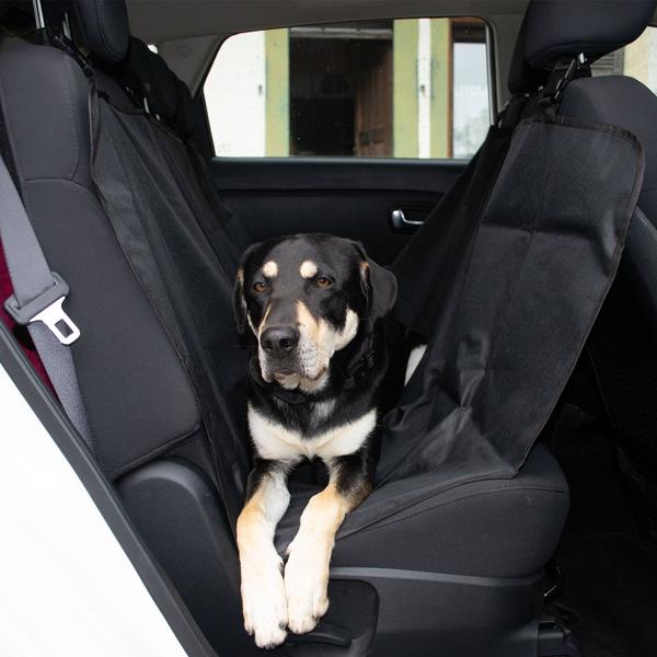 Hundedecke für Auto-Rückbank - Wasserdicht, schützt Polster vor Schmutz & Tierhaaren - 148x140 cm, einfach zu befestigen & reinigen