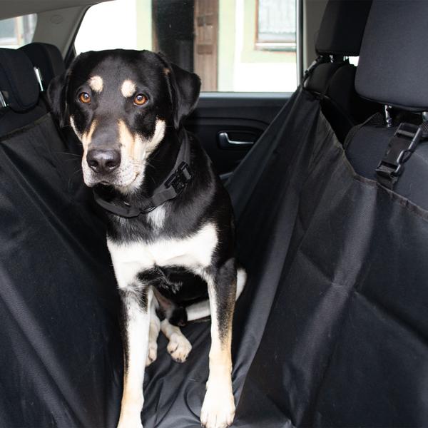 Hundedecke für Auto-Rückbank - Wasserdicht, schützt Polster vor Schmutz & Tierhaaren - 148x140 cm, einfach zu befestigen & reinigen