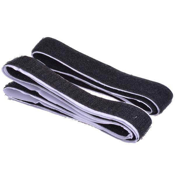 Klettverschlussband 1m x 20mm selbstklebend schwarz - Vielseitig für Haushalt & Kfz - Robust, langlebig, individuell zuschneidbar - Sicherer Halt