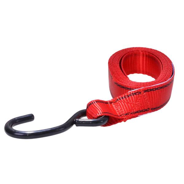 2er-Set Spanngurt 3m x 2,5cm rot - TÜV/GS geprüft, 230 kg Zugfestigkeit - Sichere Ladungssicherung für Umzüge, LKW & Anhänger - PE/Stahl