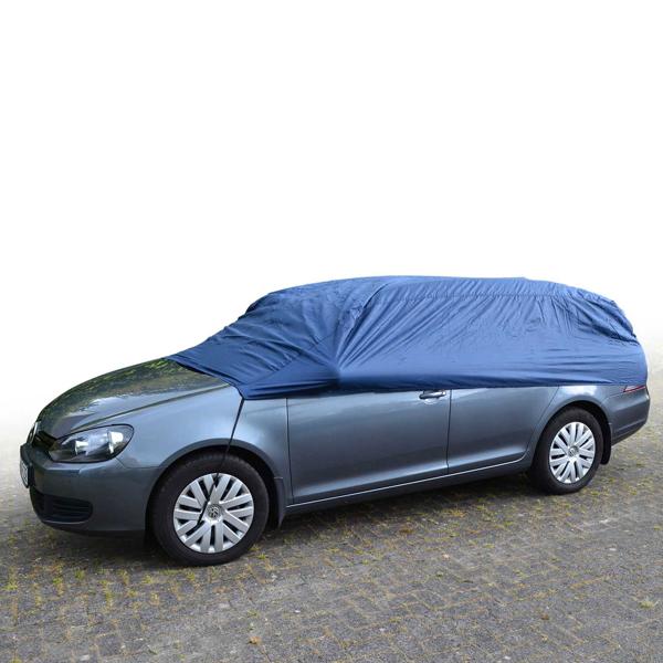 Auto-Halbgarage L Kompaktklasse - Ganzjähriger Fahrzeugschutz vor Staub, Blättern, Schnee & Eis - 284x147x51 cm - Kältebeständig bis -30°C