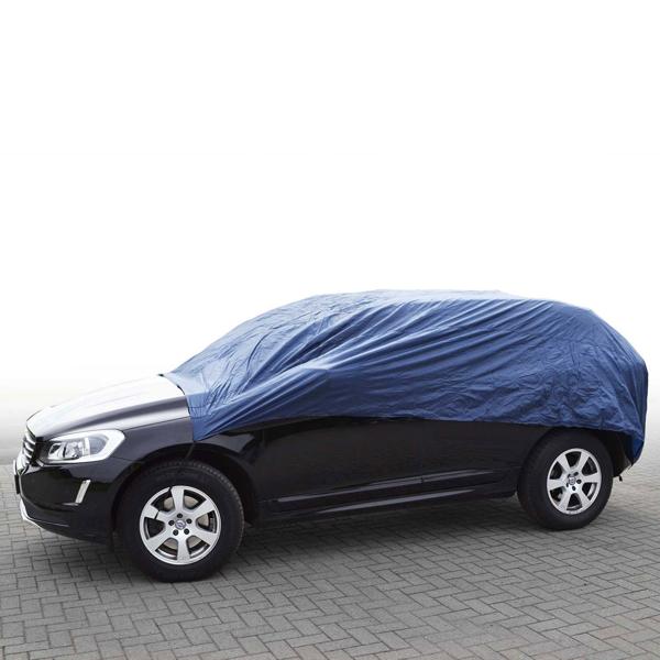 Auto-Halbgarage XXL für Mittelklasse Kombi – Ganzjahresschutz vor Staub, Schnee, Eis – 390x160x66 cm - bis -30°C, wasserabweisend, reissfest, Gummizüge