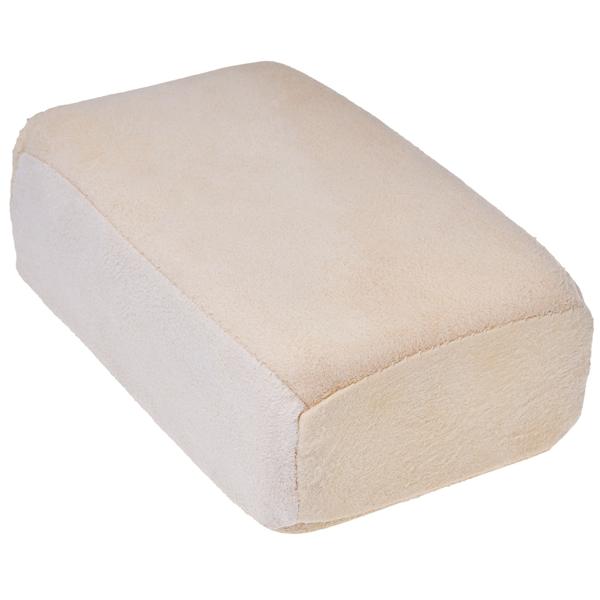 Fensterleder-Schwamm aus Naturleder 12x8x4 cm - Streifenfreie Autoreinigung, Scheiben- & Kfz-Pflege - Saugfähig, robust & löst hartnäckigen Schmutz