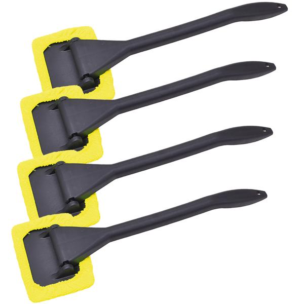 4er-Set Windschutzscheibenreiniger mit flexiblem Kopf, 38,5 x 12,5 x 8,5 cm