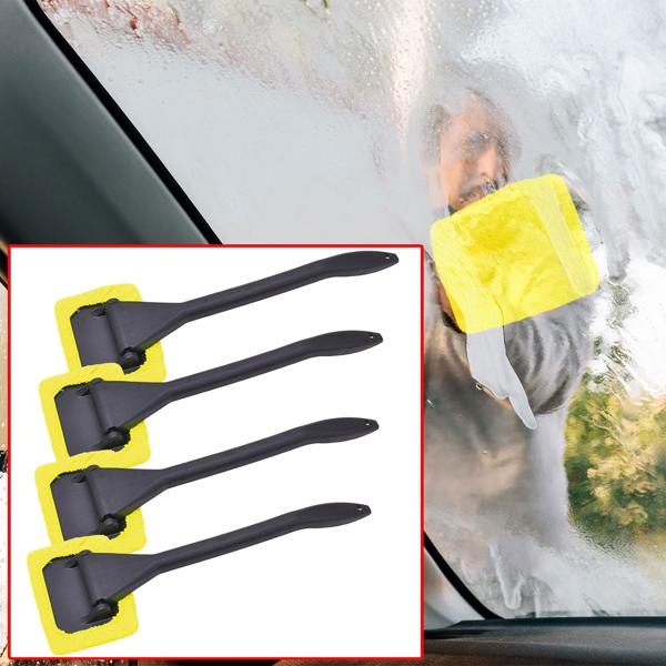 4er-Set Windschutzscheibenreiniger mit flexiblem Kopf, 38,5 x 12,5 x 8,5 cm