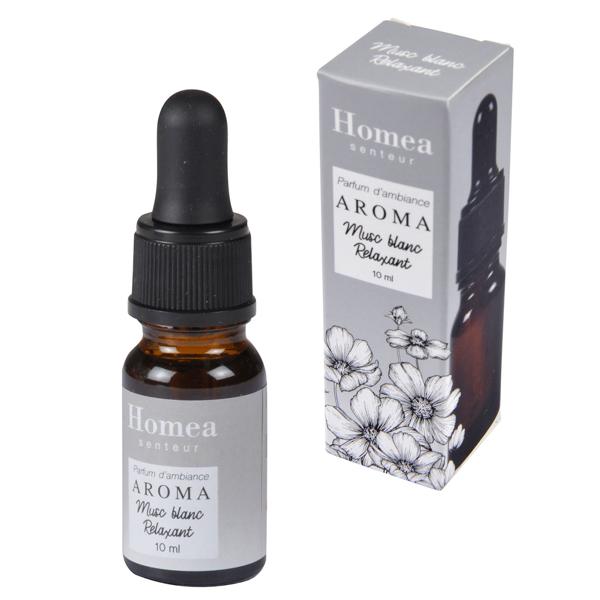 Duftöl Weisser Moschus - 10ml Aromaöl für Duftlampen & Diffuser - Schafft wohlige Atmosphäre & frisches Raumklima - Ideal für Entspannung & Wellness