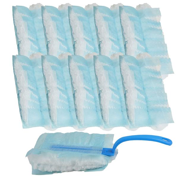 Mikrofaser-Staubwedel inkl. 10 Tüchern - Antistatische Reinigung für Haushalt & Büro - Wiederverwendbar & Hygienisch für beste Ergebnisse