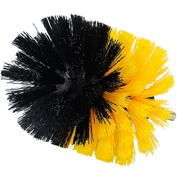 8er Reinigungsbürsten-Spar-Set für Akkuschrauber & Bohrmaschine, gelb/schwarz, Drill Brush Reinigungskit ideal für Küche, Bad, Felgen, Auto