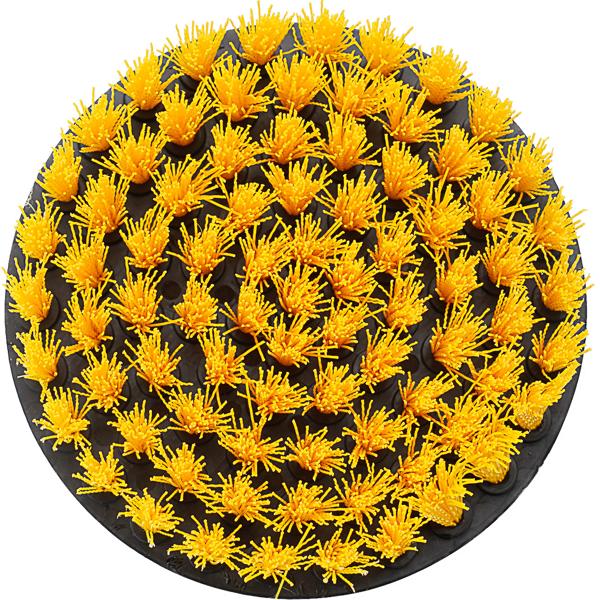 8er Reinigungsbürsten-Spar-Set für Akkuschrauber & Bohrmaschine, gelb/schwarz, Drill Brush Reinigungskit ideal für Küche, Bad, Felgen, Auto