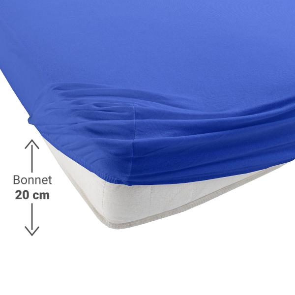 Boxspringbett-Topper Übergrösse Qualitäts-Jersey Fixleintuch - Royal - 100% Baumwolle, Öko-Tex Standard 100, 200 x 200 cm - Bügelfrei, waschbar