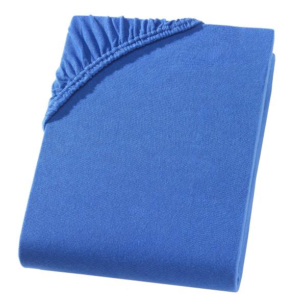 Superb Qualitäts-Jersey Fixleintuch royal für Wasser-/Boxspringbett - 200x220cm - 40cm Steg - ÖKO-TEX 100 Baumwolle/Elasthan - Bügelfrei & Langlebig