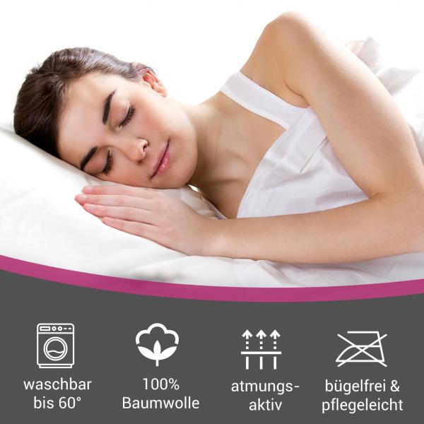 Superb Qualitäts-Jersey Fixleintuch – für Wasserbett & Boxspringbett – rosa – 180-200 x 220 cm – 40 cm Steg – 97% Baumwolle – Öko-Tex Standard 100