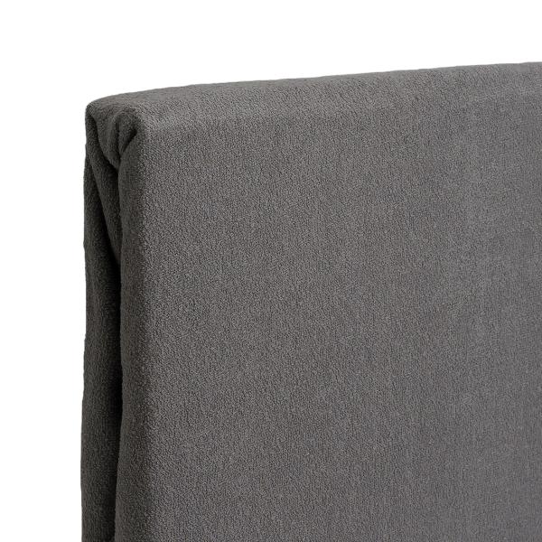 Einzelbett Luxus Frottee Fixleintuch 90x200cm - Warm, flauschig & atmungsaktiv - 80% Baumwolle/20% Mikrofaser - Öko-Tex Standard 100 - Grau