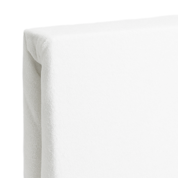 Doppelbett Luxus Frottee Fixleintuch - 140x200 cm - 80% Baumwolle - Warm, Atmungsaktiv, Bügelfrei - Öko-Tex 100 Spannbettlaken Weiss