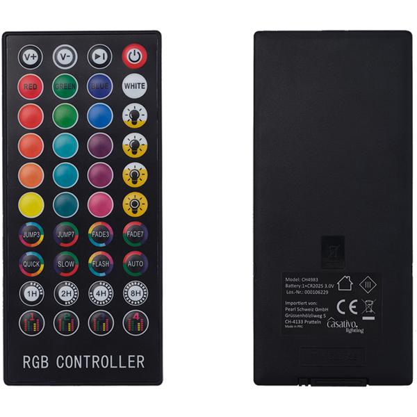 LED Streifen, WLAN, RGB, 5m, 150 LEDs, 16 Mio Farben, Fernbedienung, App-, Sprach- u. Sound-Steuerung, komp. zu Google, Siri, Alexa, Tuya 