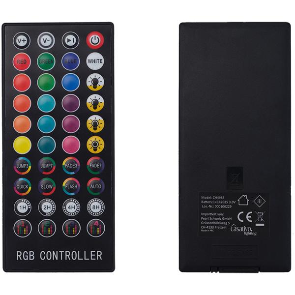 LED Streifen, WLAN, RGB, 10m, 300 LEDs, 16 Mio Farben, Fernbedienung, App-, Sprach- u. Musik-Steuerung, komp. zu Google, Siri, Alexa, Tuya 