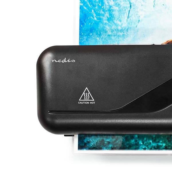 Kompakt Heiss-Laminiergerät + 100 A4 Folien - Profi Laminieren leicht gemacht - Schnell, transparent & ideal für Büro & Home