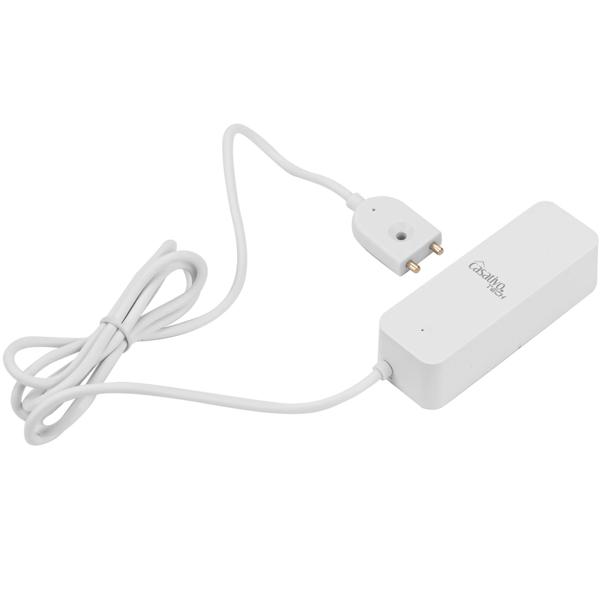 WLAN-Wassermelder mit externem Sensor, weiss, Wassersensor für Tuya oder SmartLife App, weltweite Benachrichtigung, Alarmfunktion