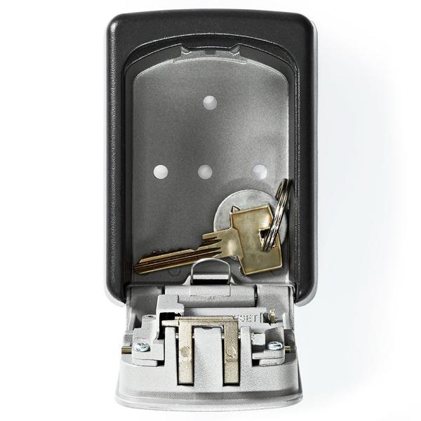 Sicherer Schlüsselsafe mit 4-stelligem Zahlencode: Robustes Kombinationsschloss (9x12x4cm) für zuverlässige Schlüsselaufbewahrung