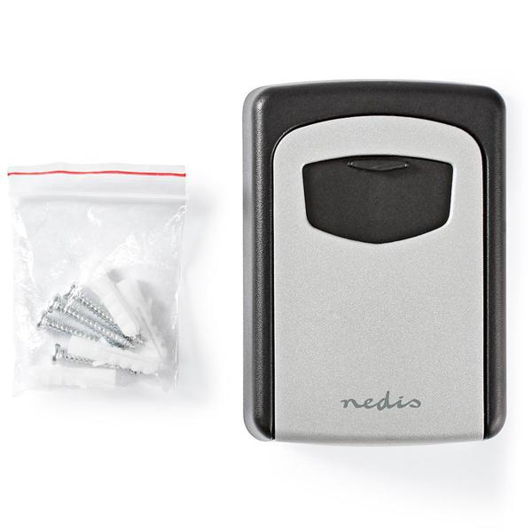 Sicherer Schlüsselsafe mit 4-stelligem Zahlencode: Robustes Kombinationsschloss (9x12x4cm) für zuverlässige Schlüsselaufbewahrung