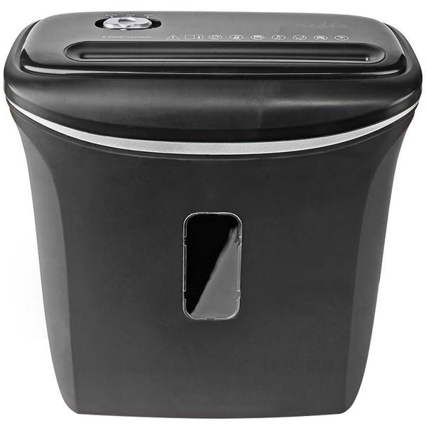 Sicherer Aktenvernichter mit hoher DIN P-4 Sicherheit: Streifenschnitt (4mm) für A4-Papier u. Kreditkarten, schwarz–für den Schutz Ihrer persönlichen Daten