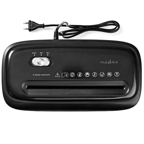 Sicherer Aktenvernichter mit hoher DIN P-4 Sicherheit: Streifenschnitt (4mm) für A4-Papier u. Kreditkarten, schwarz–für den Schutz Ihrer persönlichen Daten