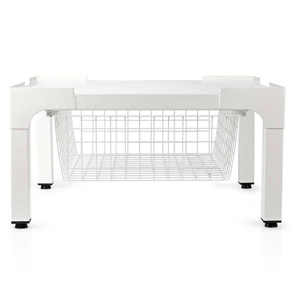 Hochwertiges Untergestell für Waschmaschine/Trockner mit Ablagekorb, bis 200kg – Stabil, rückenschonend & platzsparend