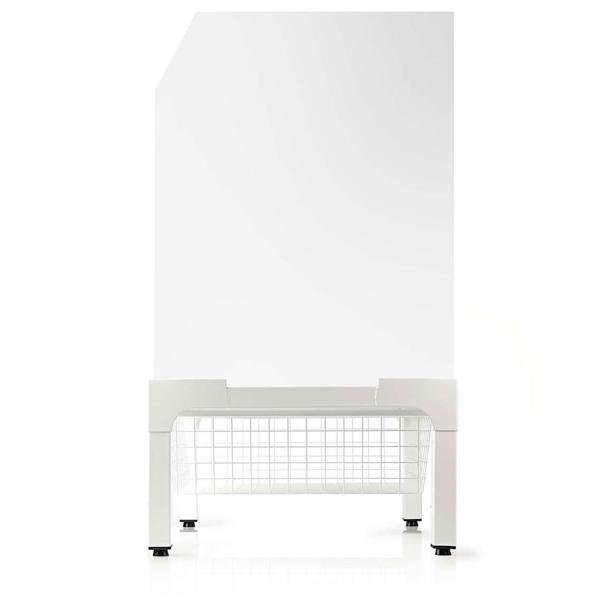 Hochwertiges Untergestell für Waschmaschine/Trockner mit Ablagekorb, bis 200kg – Stabil, rückenschonend & platzsparend