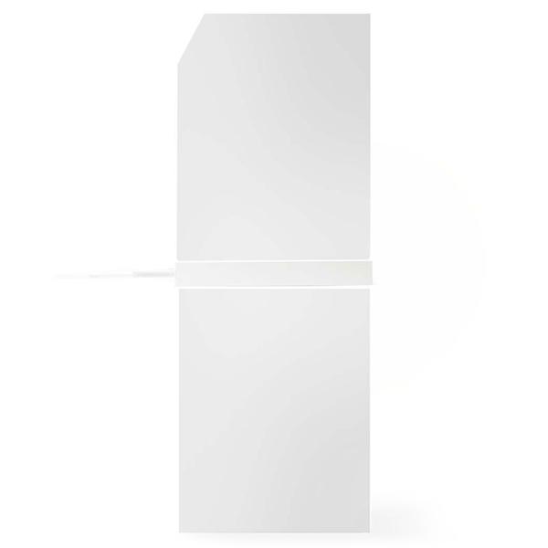 Zwischenbaurahmen mit Auszug (60x60cm, weiss): Metallrahmen für Waschmaschine & Trockner, platzsparende Stapelung + ausziehbare Arbeitsfläche