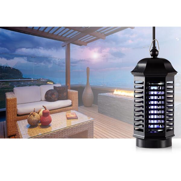 UV-Lichtfalle 4W - Effektive Bekämpfung von Mücken, Fliegen & Wespen - 30m² Abdeckungsbereich, IP20, schwarz, für Innen- & Camping-Gebrauch