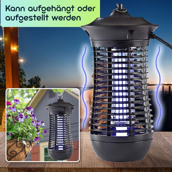 Leistungsstarker Insektenvernichter UV Lichtfalle 150m² , LED 18W – Optimale Anwendung, Hohe Effizienz & Sicherheit