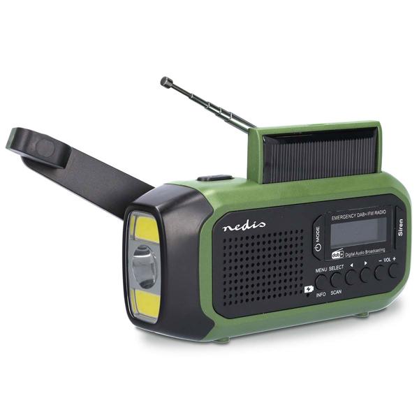 Notfallradio mit DAB+/UKW, Kurbelradio, LED-Lampe & SOS-Funktion – ideal für Krisenvorsorge & Outdoor, integrierte Powerbank für Notfallstrom