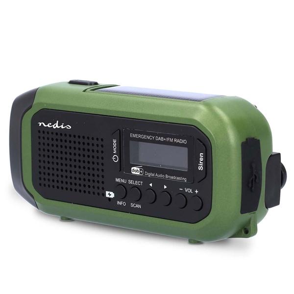 Notfallradio mit DAB+/UKW, Kurbelradio, LED-Lampe & SOS-Funktion – ideal für Krisenvorsorge & Outdoor, integrierte Powerbank für Notfallstrom