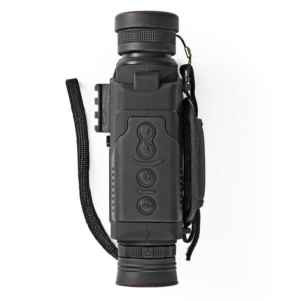 Monokulares Teleskop Nachtsicht - 5-fach optischer & 3-fach digitaler Zoom - Foto/Video Modus - für Jagd, Camping, Tierbeobachtung - 290g, schwarz