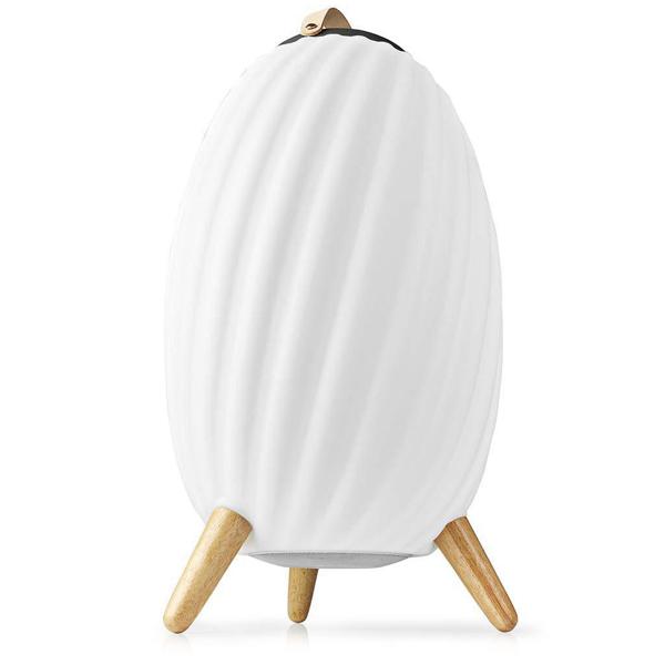 Stilvoller Bluetooth Lautsprecher mit RGB LED, 90W: Farbwechsel, Leder-Optik –  Kabelloser Musikgenuss & stimmungsvolle Beleuchtung