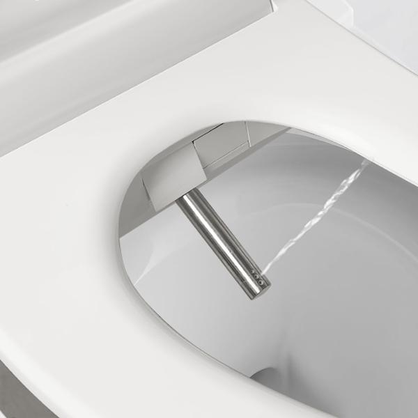 2er-Set Smarter Premium Dusch-WC-Sitz mit Warmluft-Fön, Toilettenaufsatz mit Sitzheizung, Absenkautomatik und App