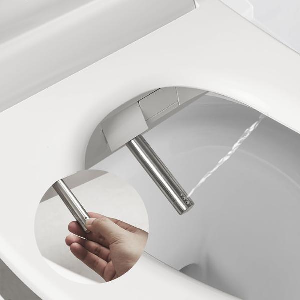 2er-Set Smarter Premium Dusch-WC-Sitz mit Warmluft-Fön, Toilettenaufsatz mit Sitzheizung, Absenkautomatik und App