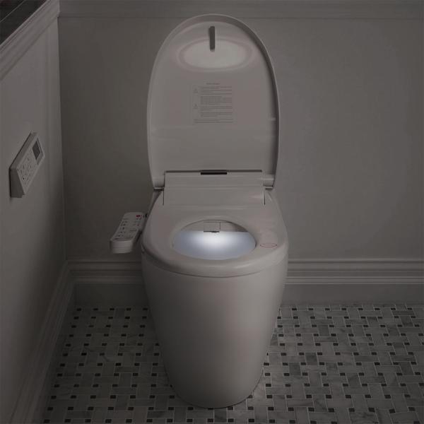 2er-Set Smarter Premium Dusch-WC-Sitz mit Warmluft-Fön, Toilettenaufsatz mit Sitzheizung, Absenkautomatik und App