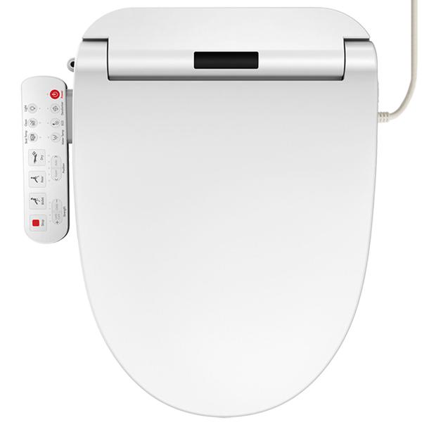 2er-Set Smarter Premium Dusch-WC-Sitz mit Warmluft-Fön, Toilettenaufsatz mit Sitzheizung, Absenkautomatik und App