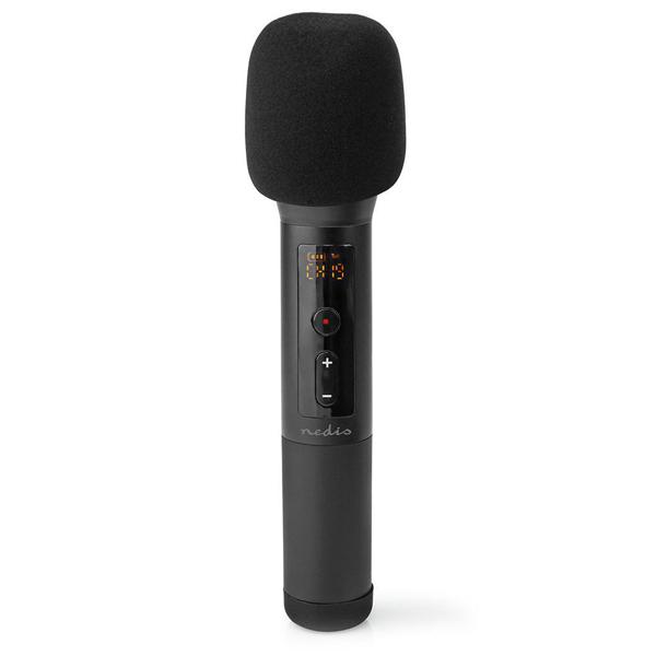 Kabelloses Funkmikrofon-Set, schwarz – kristallklarer Sound, 20 Kanäle, störungsfrei, ideal für Gesang, Karaoke, Präsentationen & Events