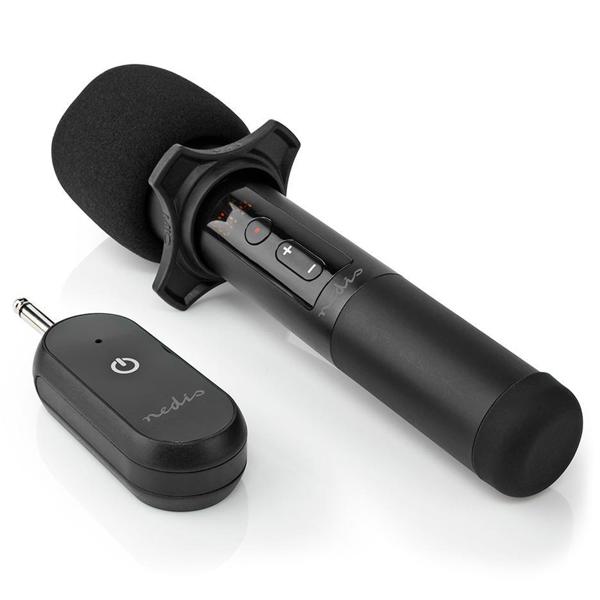 Kabelloses Funkmikrofon-Set, schwarz – kristallklarer Sound, 20 Kanäle, störungsfrei, ideal für Gesang, Karaoke, Präsentationen & Events