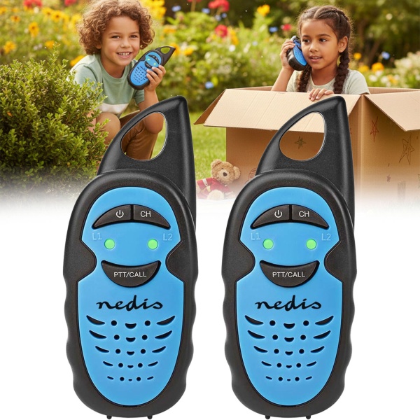 Walkie-Talkie Set für Kinder, Funkgeräte mit 3 km Reichweite, 3 Kanäle 446 MHz, PTT Funktion, ideales Outdoor Spielzeug für kleine Entdecker, Geschenk