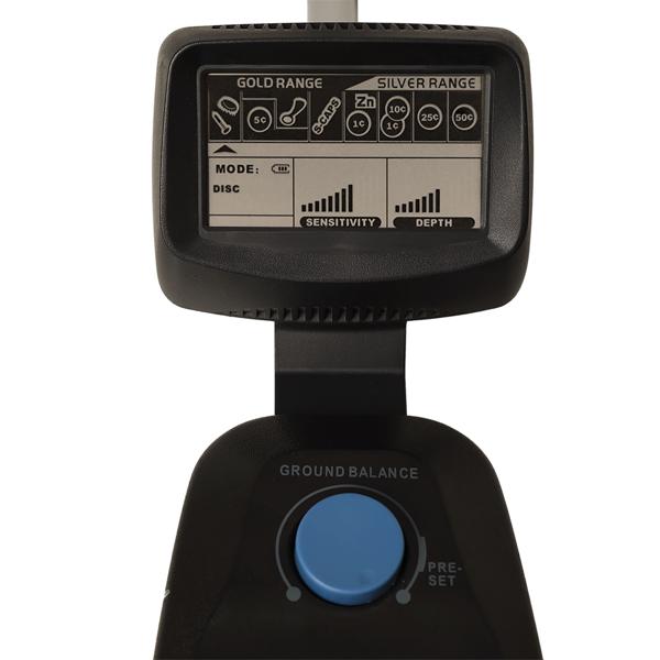 Profi Metalldetektor, digital, wasserdicht, LCD Display, Erkennung unterschiedlicher Metalle, Pinpointing-Funktion, Tiefensuche ohne Störung