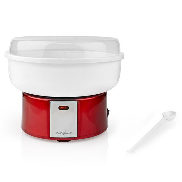 Zuckerwatte-Maschine 500W: rot/weiss, 29x23x29cm - nostalgisches Design, Zuckerwatte wie vom Jahrmarkt - Partyspass für Gross & Klein